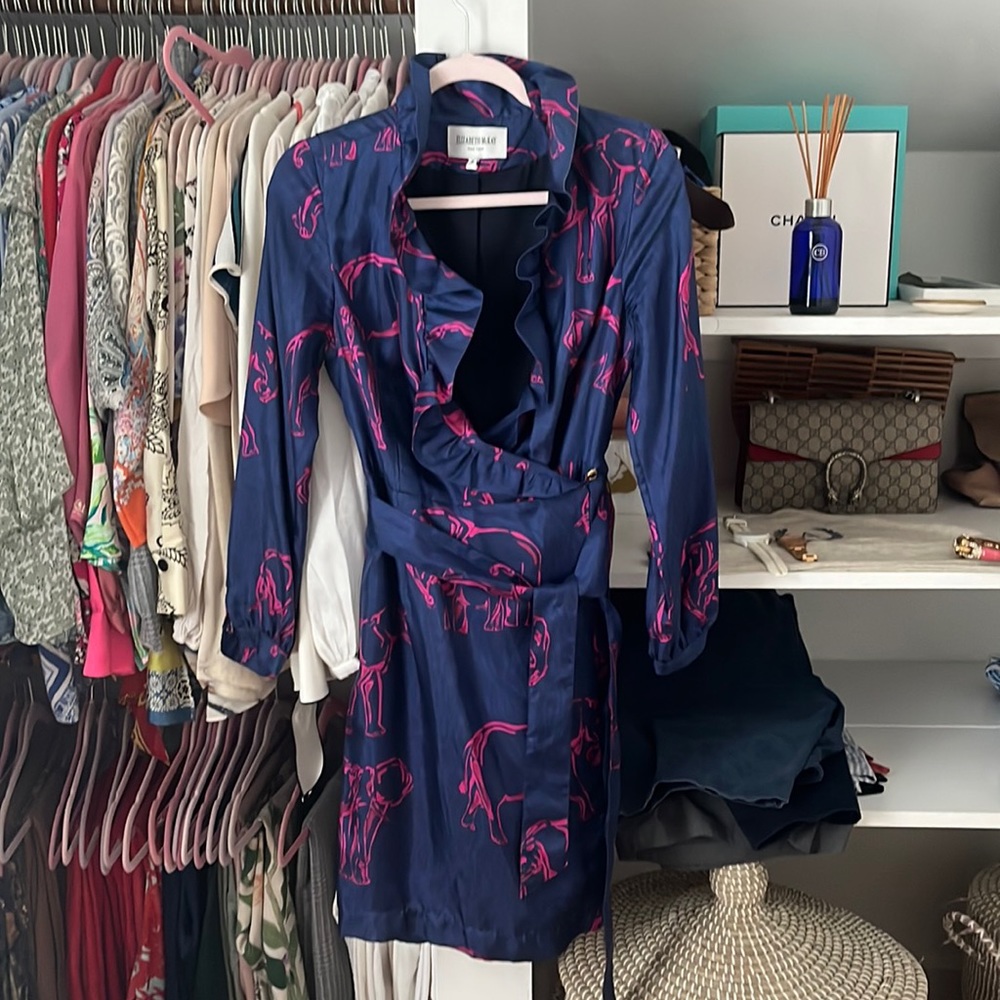 Elizabeth McKay elephant print dress